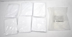 Ymh Pride 6 Pack Polyester Tablecloths 60" Round White Water Resistant Wedding - Picture 1 of 6