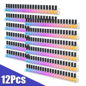 12x Acrylic Nail Polish Organizer Rack Wall Display Stand ink Paint CD Holder - Picture 1 of 23