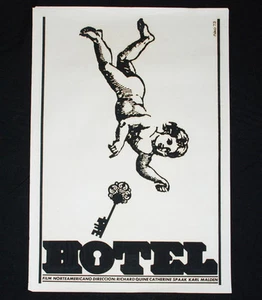 Póster original de la película cubana 1973 "Hotel" Richard Quine película de arte estadounidense. Suicidio. - Imagen 1 de 6
