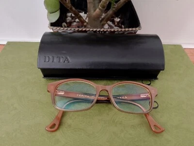 DITA COPINE DRX-3025-D-BRN-48 MARROM AUTÊNTICO ARMAÇÃO DE ÓCULOS RX 48-17 - Imagem 1 de 4