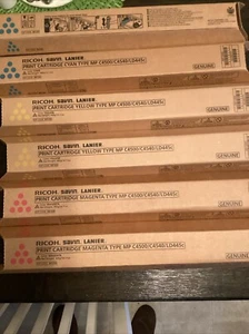 Cartridges for printer. Bundle of 6. For Ricoh, Savin or Lanier - Picture 1 of 5