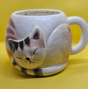 Natural Life CAT Becher Mehrfarbig Erhöht Strukturiert 378 Tassen Kaffee Kakao Tee - Bild 1 von 9