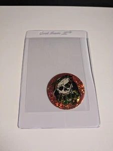 Foil Skull And Snake Vintage POG type Milk Cap Authentic 90s *Rare* - Picture 1 of 4