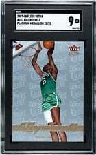 2007-08 Fleer Ultra SE Platinum Medallion #247 Bill Russell  23/25 SGC 9 MINT