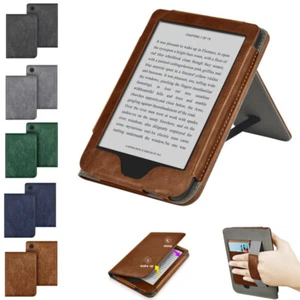 For Kobo Clara Colour/BW/2E Leather Smart Case Stand Hand Strap Magnetic Cover - Picture 1 of 15