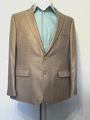 NWOT Van Heusen Slim Fit Flex Sport Coat Gray Polyester/Rayon/Linen Bl Sz 46R - Image 1 of 4