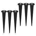 6 Pcs Solar Lamp Spike Path Light Replacement Stakes Screw Ground