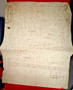 FF26-PARCHEMIN-MARGUERITE FABRESSE-[L'ISLE-SUR-SORGUE]-VAUCLUSE-[HENRI IV]-1581 - Imagen 1 de 2