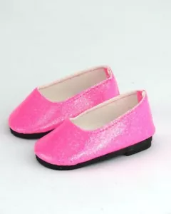 Doll Clothes 18" Shoes Pink Sparkle Fits American Girl Dolls - Picture 1 of 2