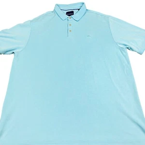 Tommy Bahama Golf Poloshirt Herren 2XL Aqua Blau Performance - Bild 1 von 6
