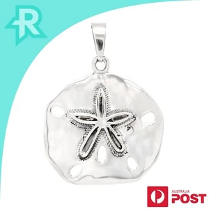 Sand Dollar Sea Urchin Sterling Silver 925 Pendant - Bild 1 von 6