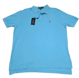 Polo Ralph Lauren Mesh Shirt Polo XL Caymen Blue NWT - Picture 1 of 7