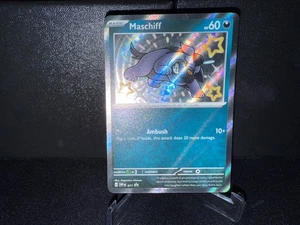 2024 Pokemon TCG Maschiff 071 Paldean Fates Black Star Promo Shiny Holo Card NM+ - Picture 1 of 2