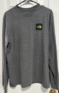 Camisa The North Face gris manga larga para hombre color medio gráfico espalda - Imagen 1 de 9