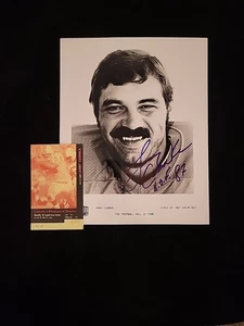 Foto firmata Larry Csonka HOF Miami Dolphins 8x10 AUTO HOF foto indotta con certificato di autenticità - Foto 1 di 6