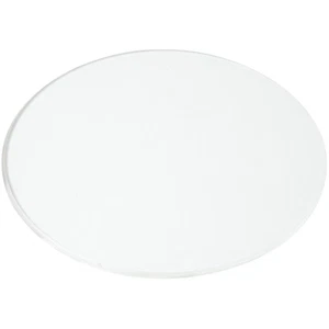Plymor 6" Round, 3mm Thick Beveled Clear Glass Circle - Picture 1 of 1