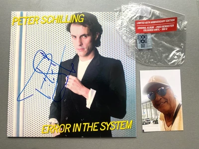 PETER SCHILLING  In-person signed limitierte LP Vinyl =NEU=  Autogramm + Foto - Bild 1 von 2