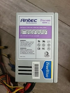 Antec TruePower TrueBlue 480W ATX Power Supply Working - Picture 1 of 7