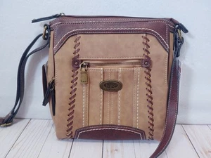 BOC Born Concept Crossbody Saddle Choc Brown Purse Shoulder Bag New With Tags - Picture 1 of 16