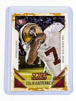2015 Score Football Desert Camo Photo Variation #45 Colin Kaepernick SSP 49ers - Image 1 of 2