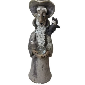 Vintage '89 Melissa Hogenson Handmade and Signed Wizard with Dragon Bell - Picture 1 of 15