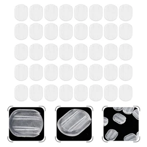 40pcs Plastic Ear Clip Mats Transparent Ear Clip Pads Ear Clips Skid Resistance - Picture 1 of 12