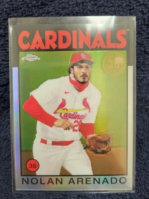 2021 Topps Chrome Nolan Arenado 35th Anniversary #86BC-5 St Louis Cardinals - Image 1 of 2