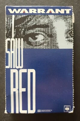 WARRANT - 'I Saw Red' 1990 Cassette Tape Single - Image 1 of 2