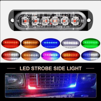 Auto Frontblitzer LED Blitzer-Warnlicht Stroboskoplicht KFZ Blitzlicht 12-24V - Bild 1 von 4