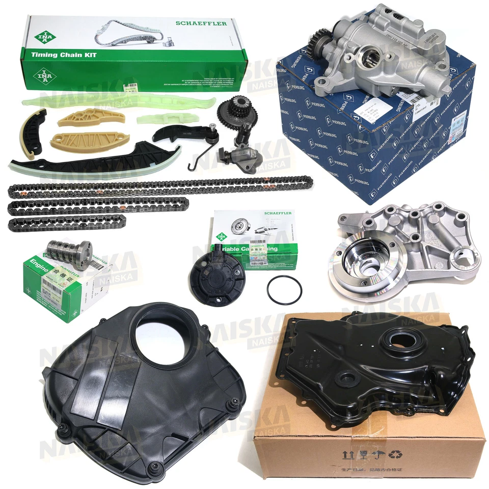 Kit de cadena de distribución y bomba de aceite mejorados para VW CC Tiguan Audi A4 A5 A6 Q5 1.8 2.0T Foto 1 de 4