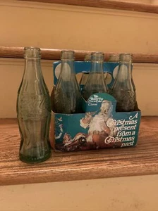 Sammlerstück Weihnachten COCA COLA FLASCHE PATD 25. Dezember 1923 geprägt - 6er-Pack -1989 - Bild 1 von 11