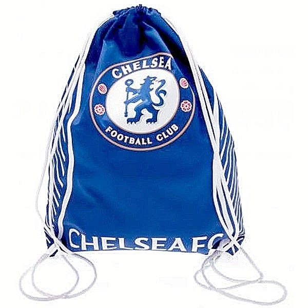 CHELSEA FC FOOTBALL LICENSED SCHOOL SPORTS GYM PE KIT DRAWSTRING SWIM BAG (SV) - Image 1 of 1
