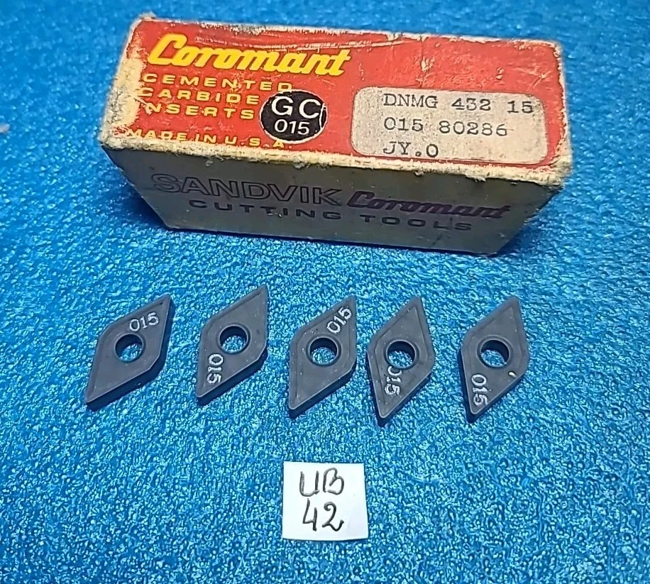 SANDVIK    DNMG 432 15     015    INSERTS    5 PCS - Image 1 of 1