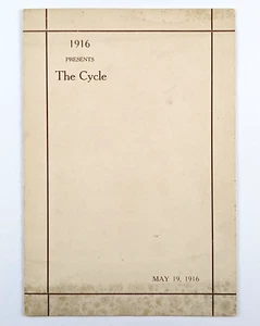 1916 Cornell University Womens Dramatic Club Theater Program The Cycle Ithaca NY - Foto 1 di 3