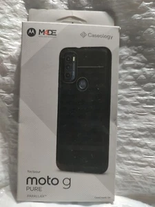 Motorola Moto G Pure Case | Caseology [Parallax] Cover - Matte Black - Picture 1 of 2