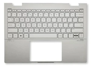HP Envy x360 13-BF 13-BF0002NA Palmrest Top Cover UK Backlit Keyboard Grade A - Zdjęcie 1 z 2