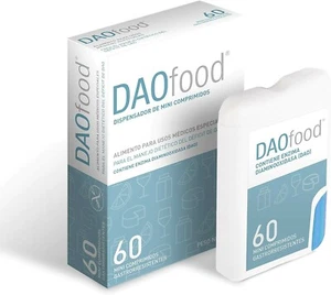 Daofood 60 mini-tablets. Dispenser. Diamine Oxidase DAO. Dao Deficiency. - Picture 1 of 2