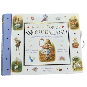 Alice's POP-UP WONDERLAND By Nick Denchfield & Alex Vining Hardcover Unpunched - Picture 1 of 24