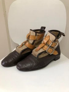 Vivienne Westwood Worlds End Men's Seditionaries Boots Punk Brown Beige Vintage - Picture 1 of 10