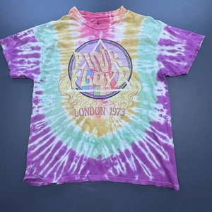 Pink Floyd T-Shirt Tie Dye Men's M/L London 1973 Graphic Band Tee Psychedelic - Picture 1 of 11
