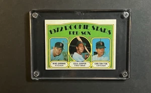 1972 Red Sox Rookie Stars #79 Topps Card Mike Garman, Cecil Cooper, Carlton Fisk - Picture 1 of 2