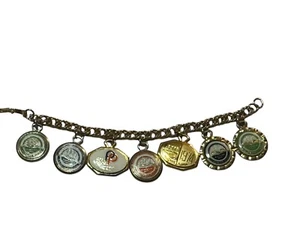 Vintage Plantation Party AOPA Pilots Association ALL CHARMS 1968-74 7” Bracelet - Picture 1 of 12