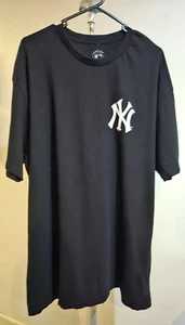 New York Yankees MLB Men's Tshirt Black size XL 100% Cotton Very Good Condition - Picture 1 of 4