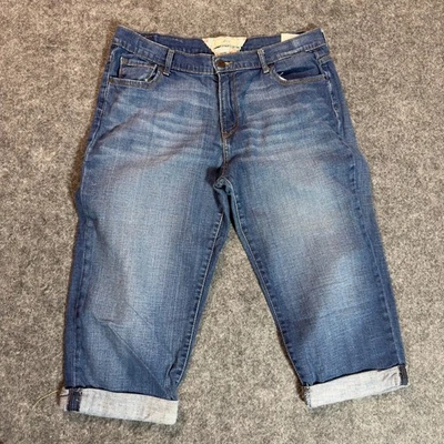 Pantalones de mezclilla capri con puños Levis para mujer talla 14 azul 33x19 Foto 1 de 4