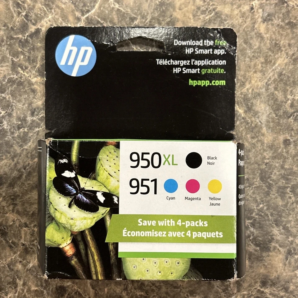 HP 950XL/951 Negro Alto Rendimiento y Cian/Magenta/Amarillo Exp 02/2022 Foto 1 de 1