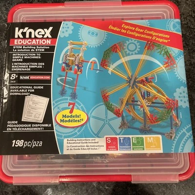 K'nex 78630 STEM Education Simple Machines: Gears Building Set 198pcs Ages8+ New - Image 1 of 4