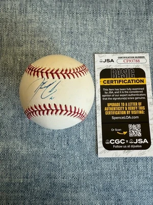 Francisco Lindor Firmado Oficial Grandes Ligas de Béisbol Certificado por la JSA METS Foto 1 de 4