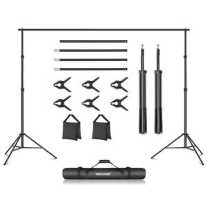 Neewer Sistema de Soporte de Telón de Fondo de Estudio Fotográfico Kit de Soporte de Fondo Ajustable - Imagen 1 de 3