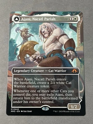 Ajani, Nacatl Pariah (Borderless) Modern Horizons 3 Regular NM - Image 1 of 2