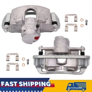 2PCS Front Disc Brake Caliper w/ Bracket For 2008-2011 Ford Focus 2.0L LH & RH - Picture 1 of 16